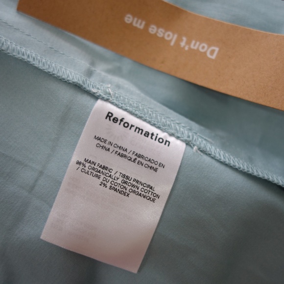 REFORMATION Westley Dress - Turquoise - Picture 12 of 13